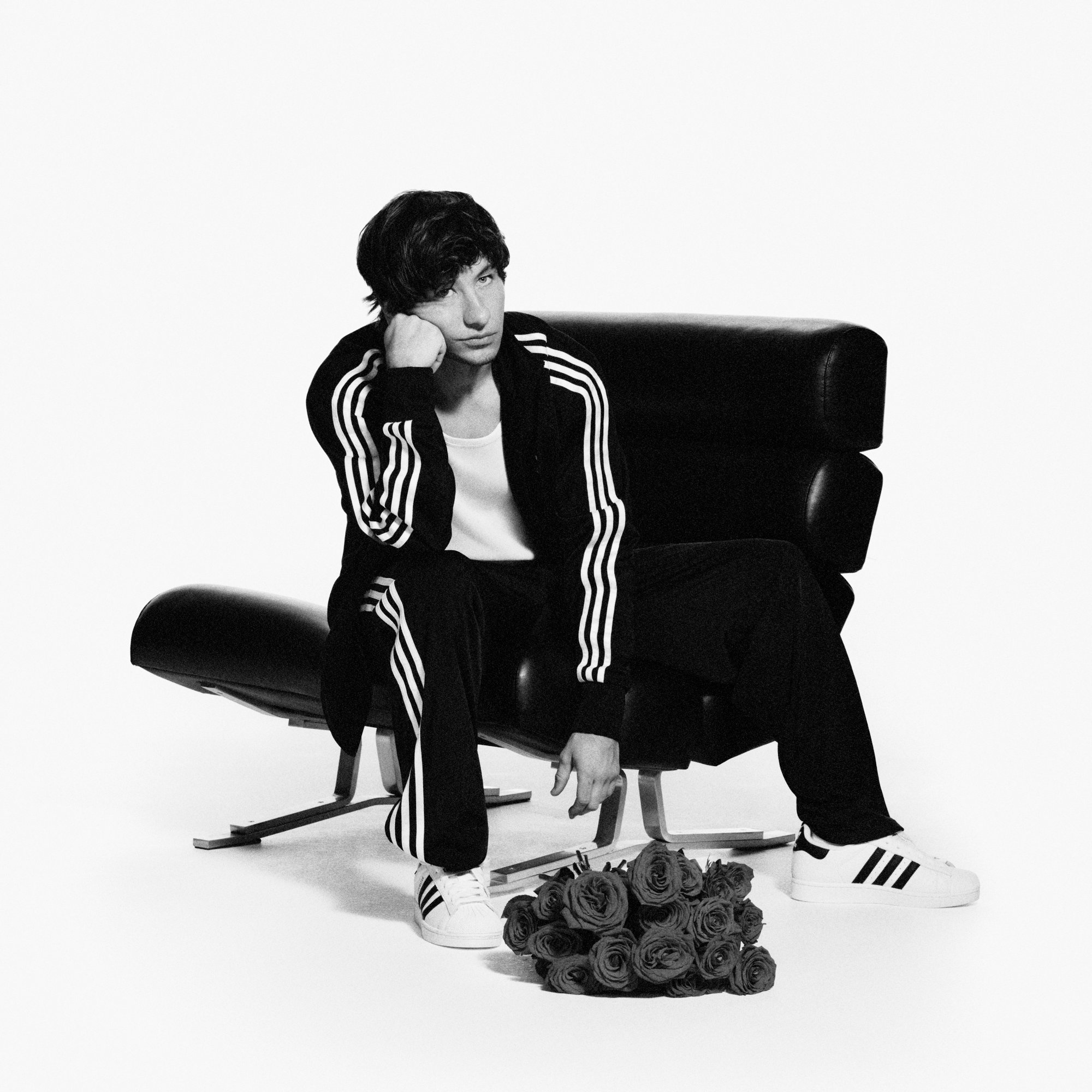 Barry on chair roses