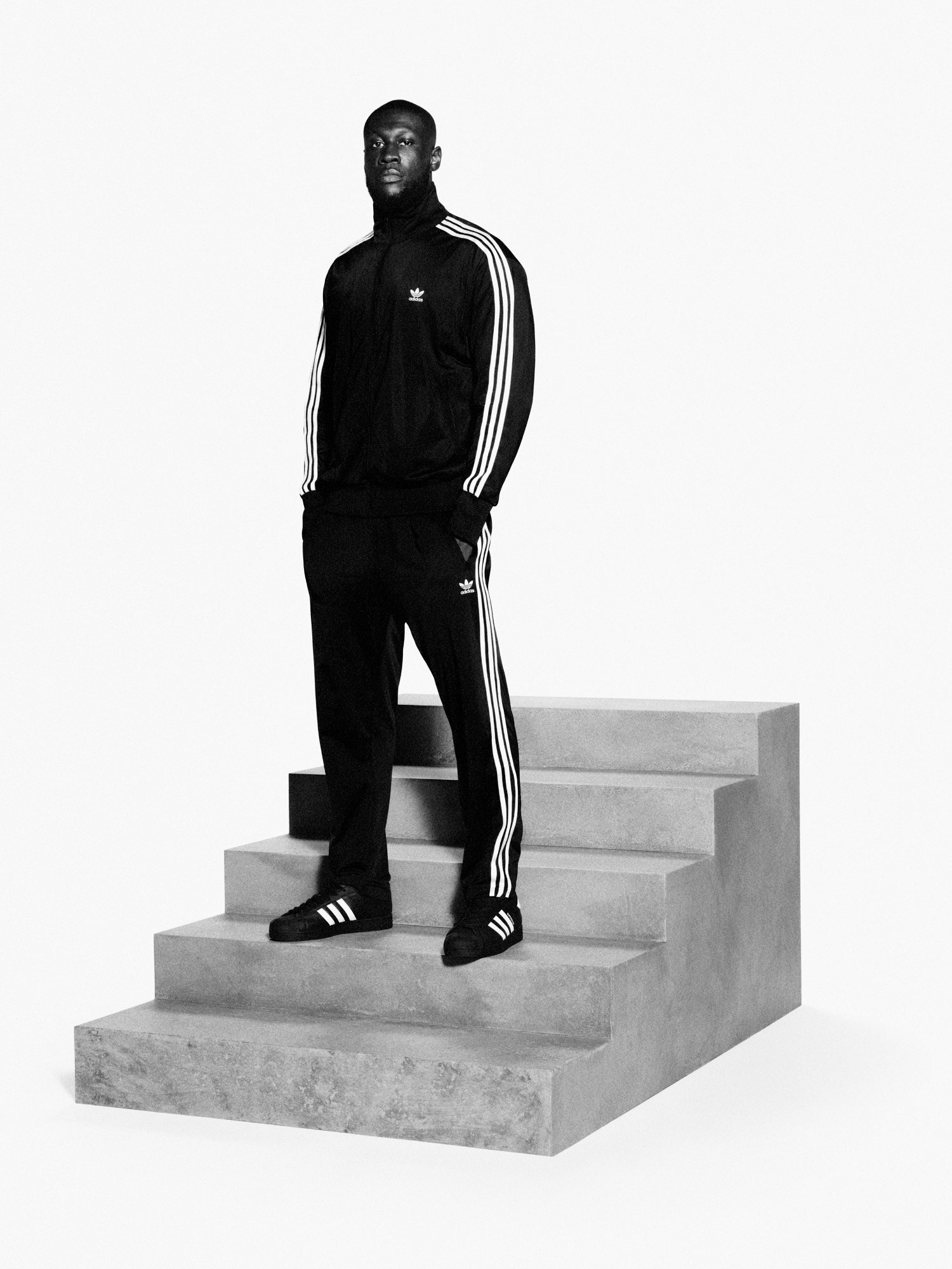 Stormzy on steps