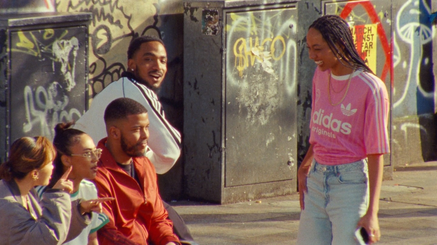 Adidas × JD — green crop top